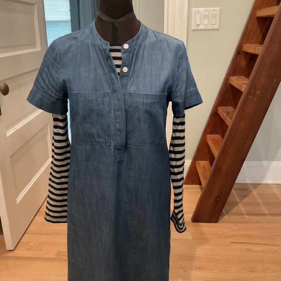 J Crew Factory Jean Dress Size XS - Picture 7 of 7